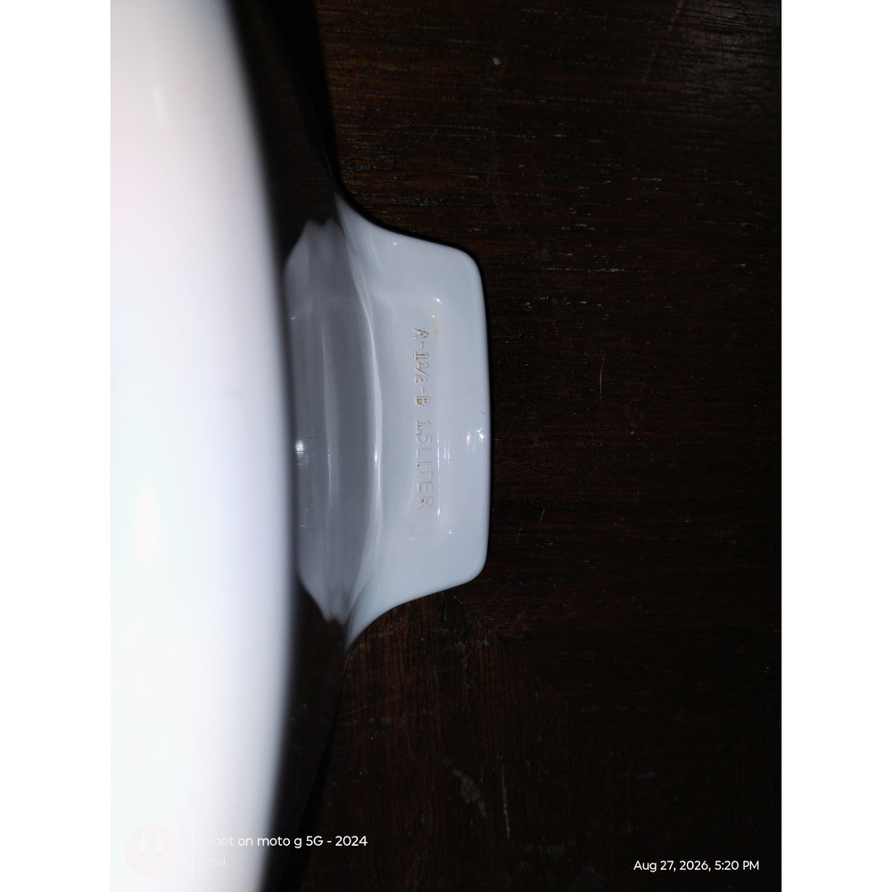 Blue Cornflower Corning Ware 1 3/4 Qt # P-1 3/4-B Casserole/ Plastic Lid Perfect - Picture 6 of 6